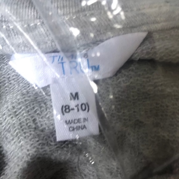 Time and Tru Women’s Gray Tiered Sweatshirt Dress Medium (10-12) NEW - Picture 10 of 10